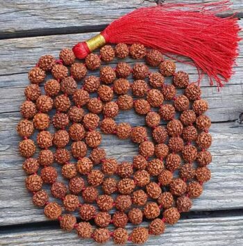 Authentic TheHouneyAura Panchamukhi (five-faced) Rudraksha Mala.